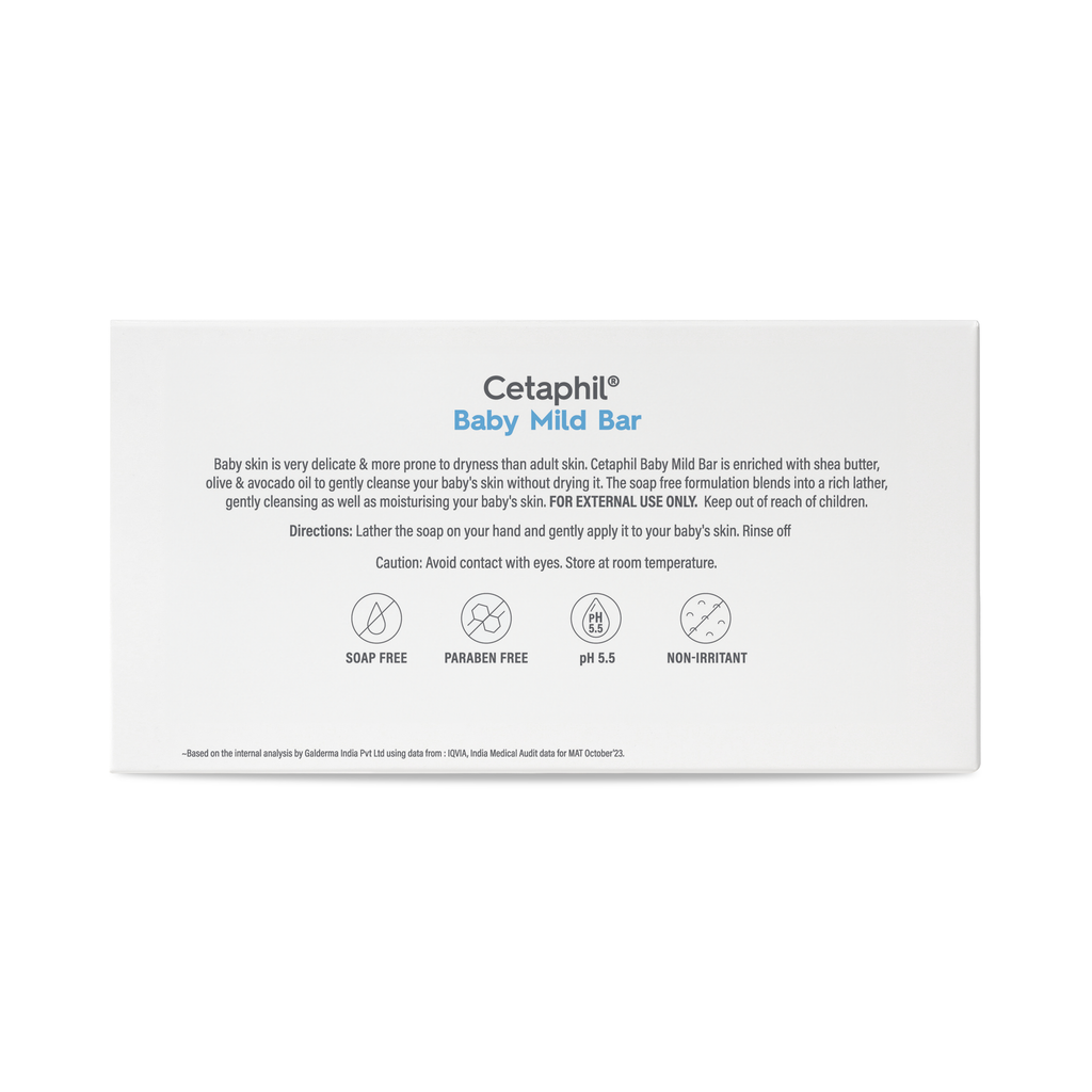 Cetaphil Baby Mild Bar - (4x100gm)