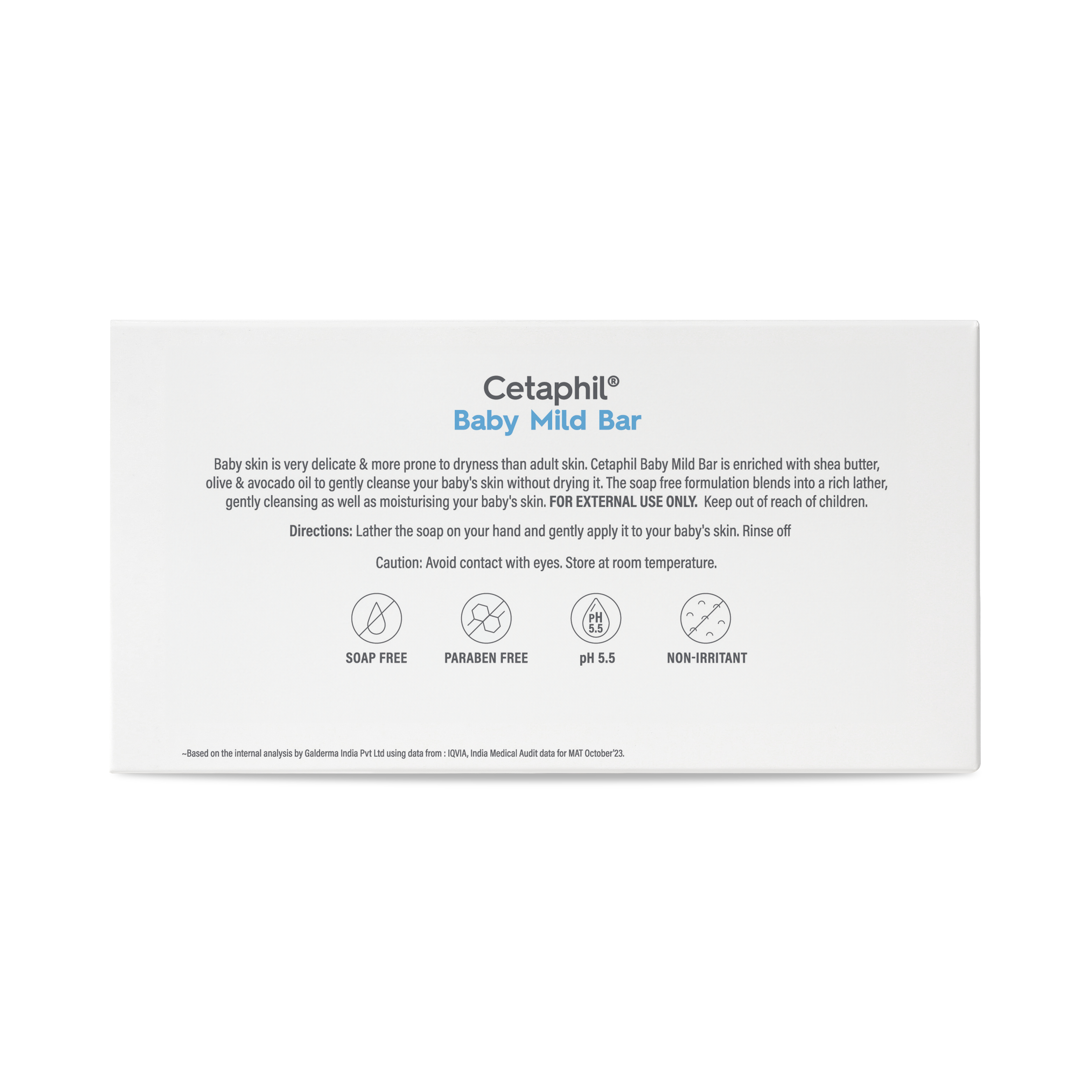 Cetaphil Baby Mild Bar - (4x100gm)