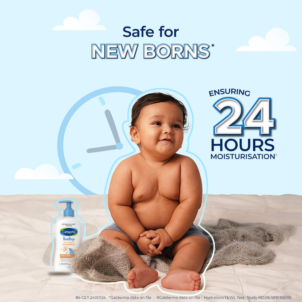 Cetaphil Baby Daily Lotion with Organic Calendula | Dermatologist Tested