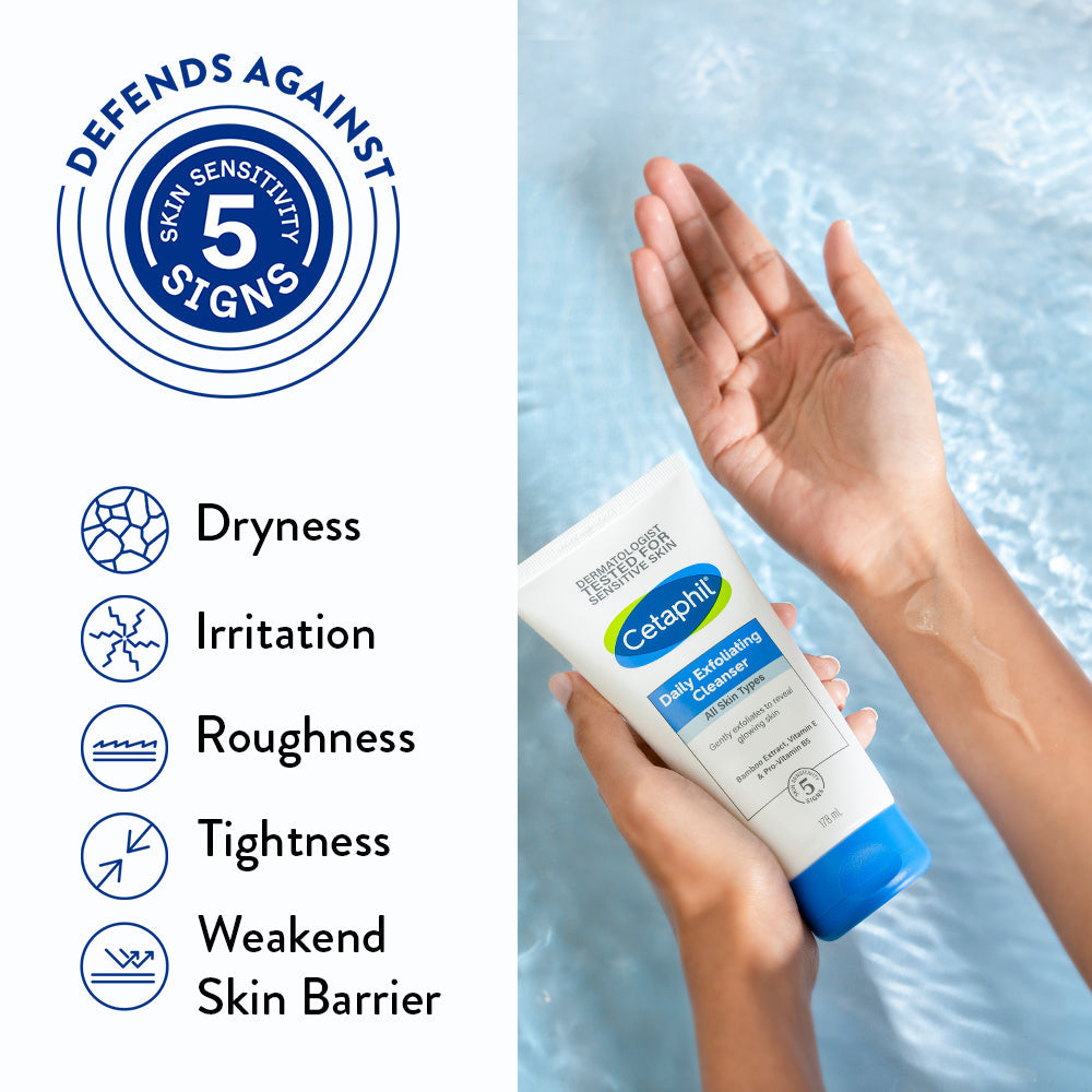 Cetaphil Daily Exfloliating Cleanser with Vitamin B5 and E