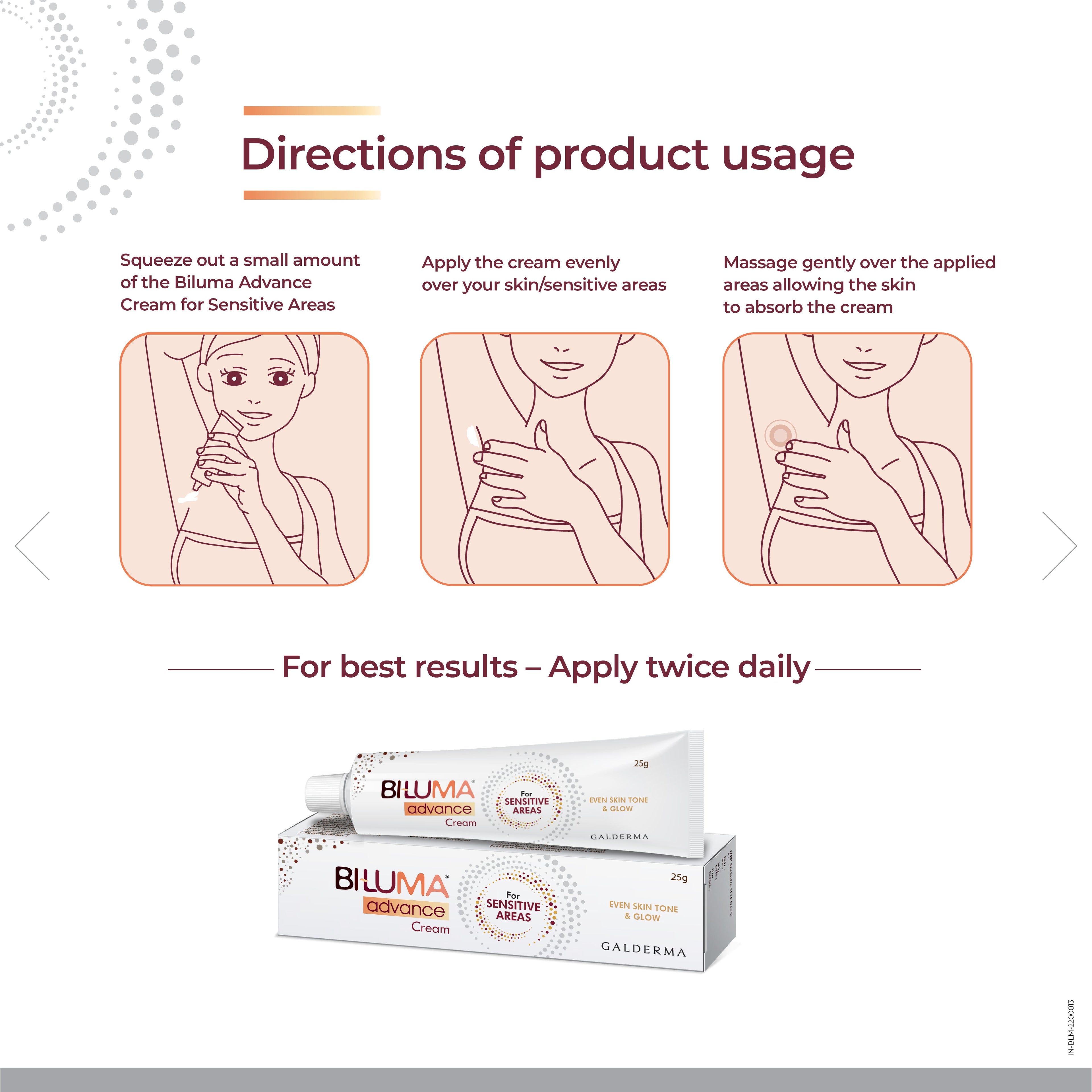 Biluma Advance Cream for Sensitive Areas