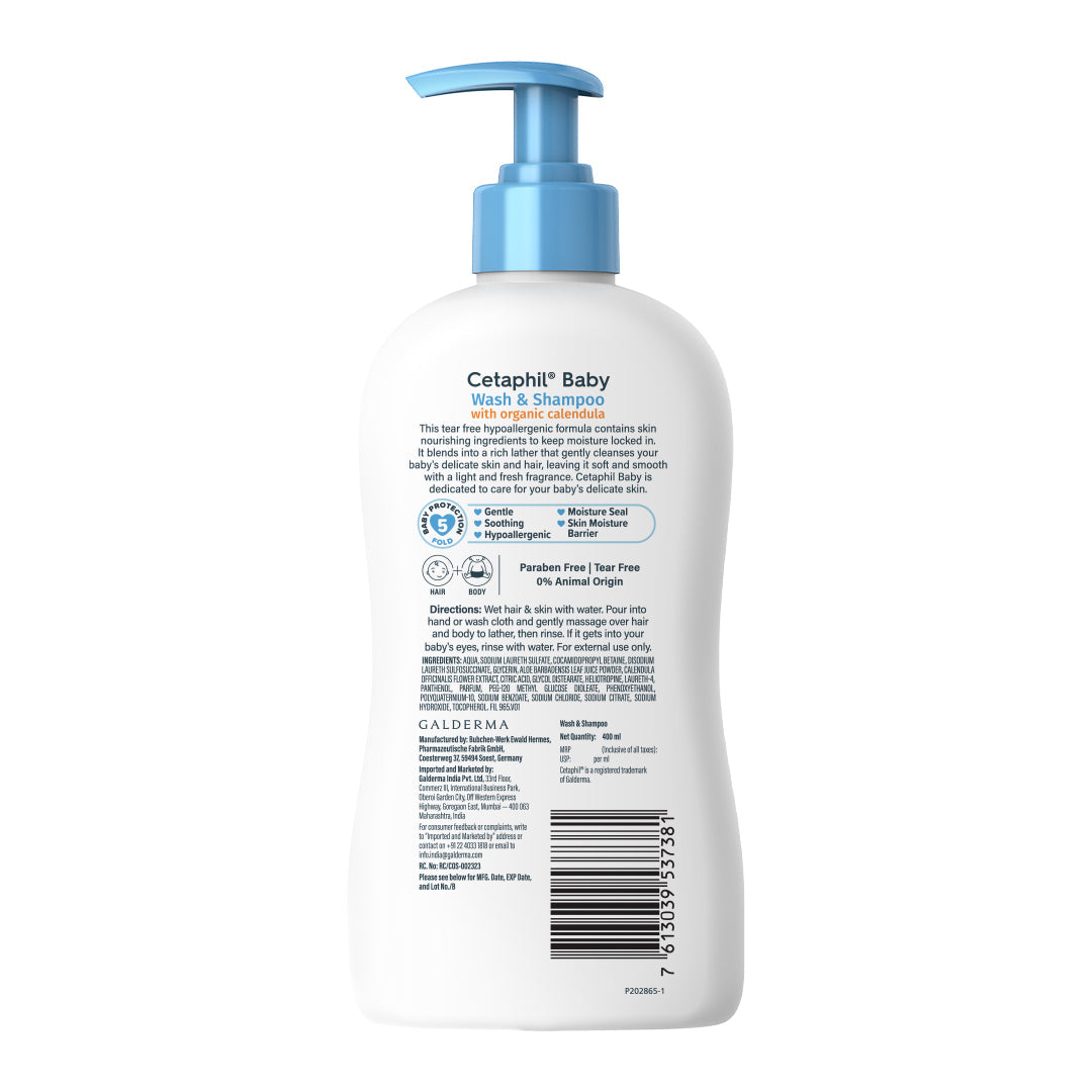 Cetaphil Baby Wash & Shampoo with Organic Calendula